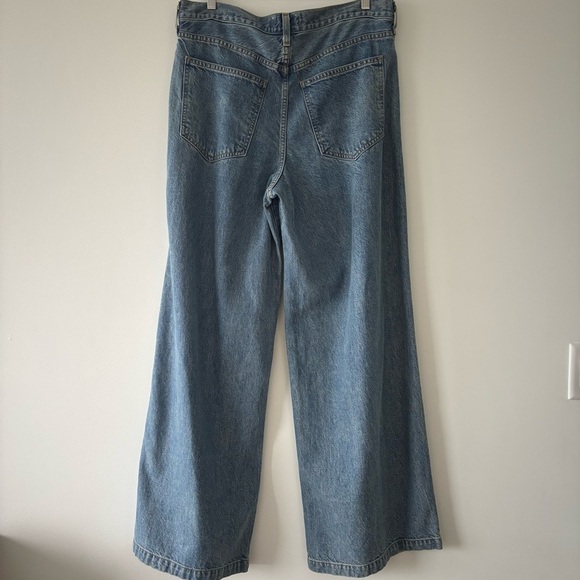 NWOT Agolde Ellis Trouser Wide Leg Baggy Lyocell Recycled Nylon Pleated Jeans - Picture 4 of 12